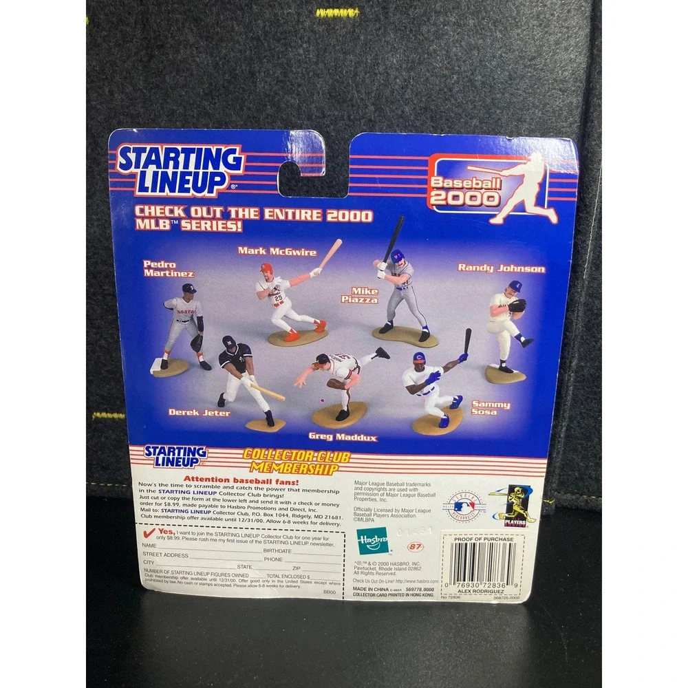 Starting Lineup Alex Rodriguez Seattle Mariners Baseball 2000 Extended Series